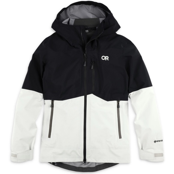 Outdoor Research Women’s Hemispheres II Jacket Shell in Black White Small S EUC